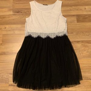 Maurices black and white dress